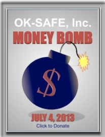 Framed OK-SAFE Money Bomb Graphic