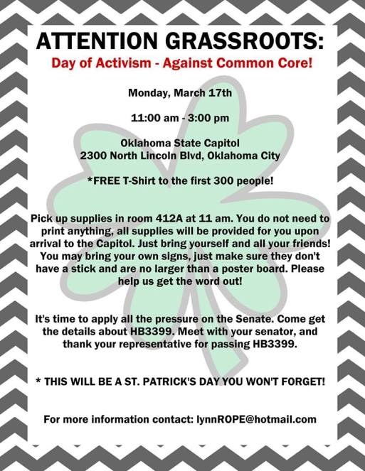Common Core Day of Activism 3-17-14